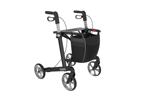 Rollator Modell "Server" – mit Softrädern, Rahmen aus Aluminium